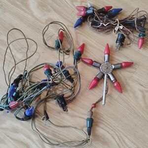 Vintage 1920-30's NOMA "A Merry Christmas" 5-Bulb Tree Topper Star of Bethlehem